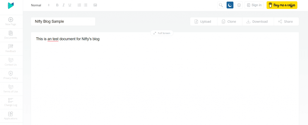 Online Notepad